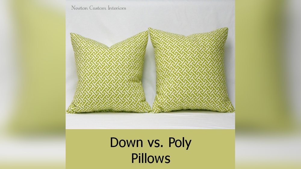 Down Vs Polyester Pillow
